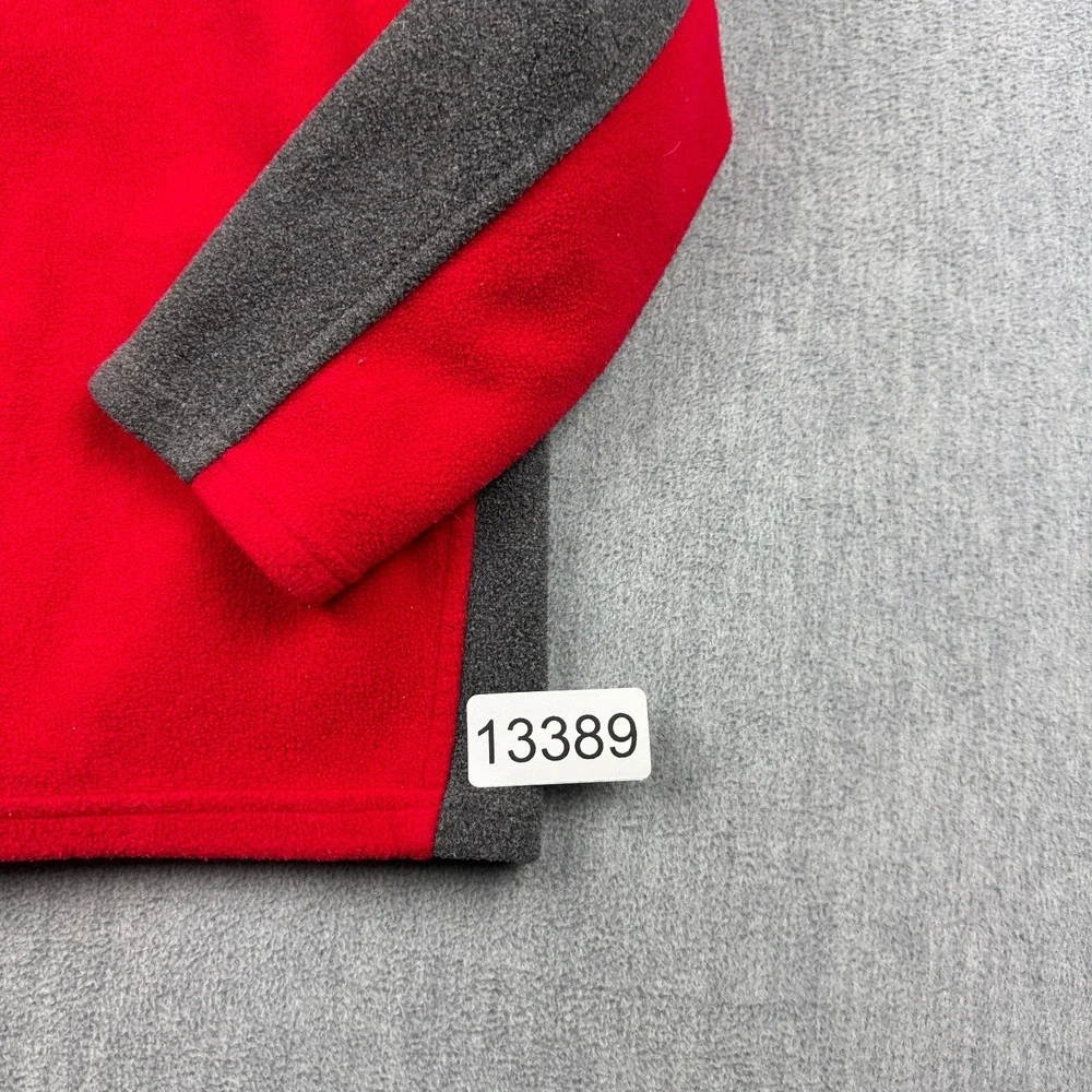 The North Face Jacket Toddler‎ Kids 3T Red Gray Fleece Full Zip Outdoor Gorpcore